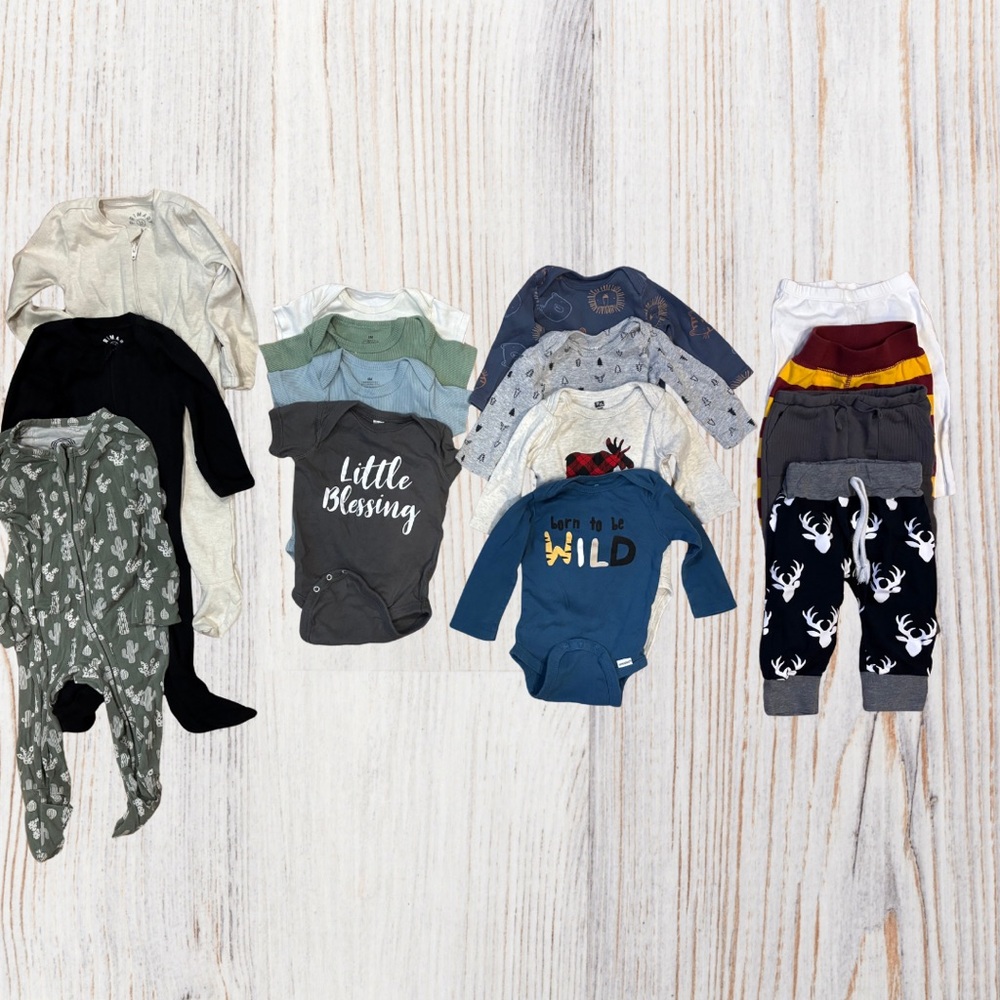 3-6mo Baby Boy Assorted Lot (15 items)